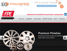 Tablet Screenshot of fpe-inc.com